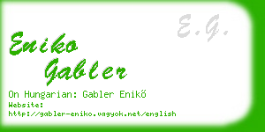eniko gabler business card