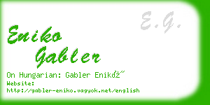 eniko gabler business card